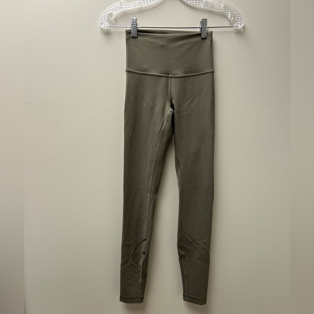 Lululemon Align High Rise Army Green Leggings